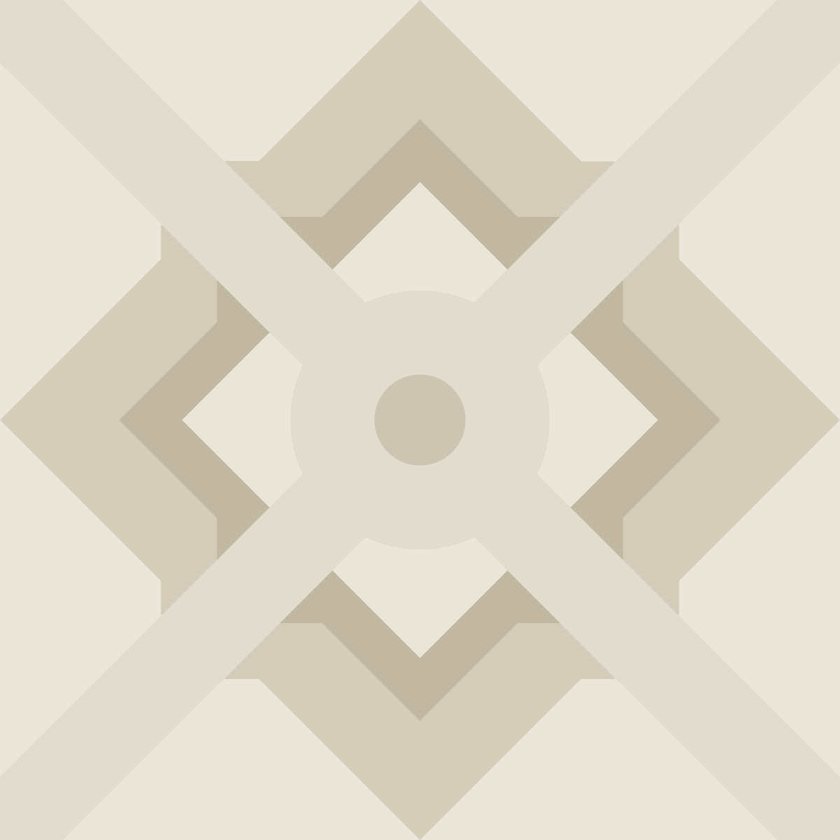 Geometric Pattern: Talavera: Antique / Red Wolf