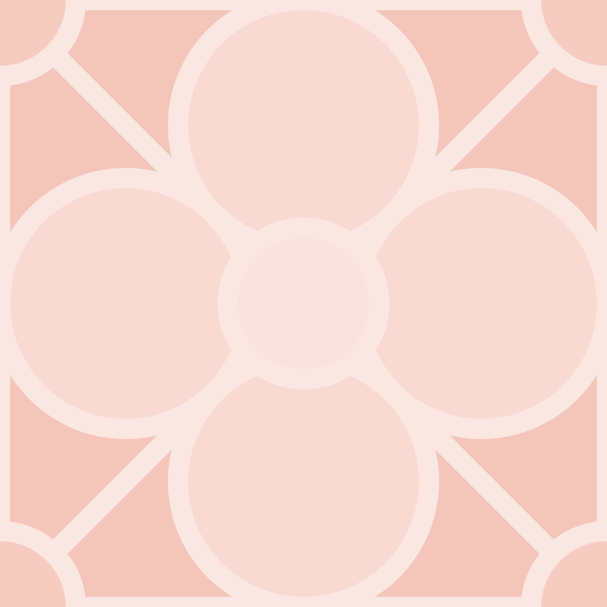 Geometric Pattern: Plumeria: Antique / Red Wolf
