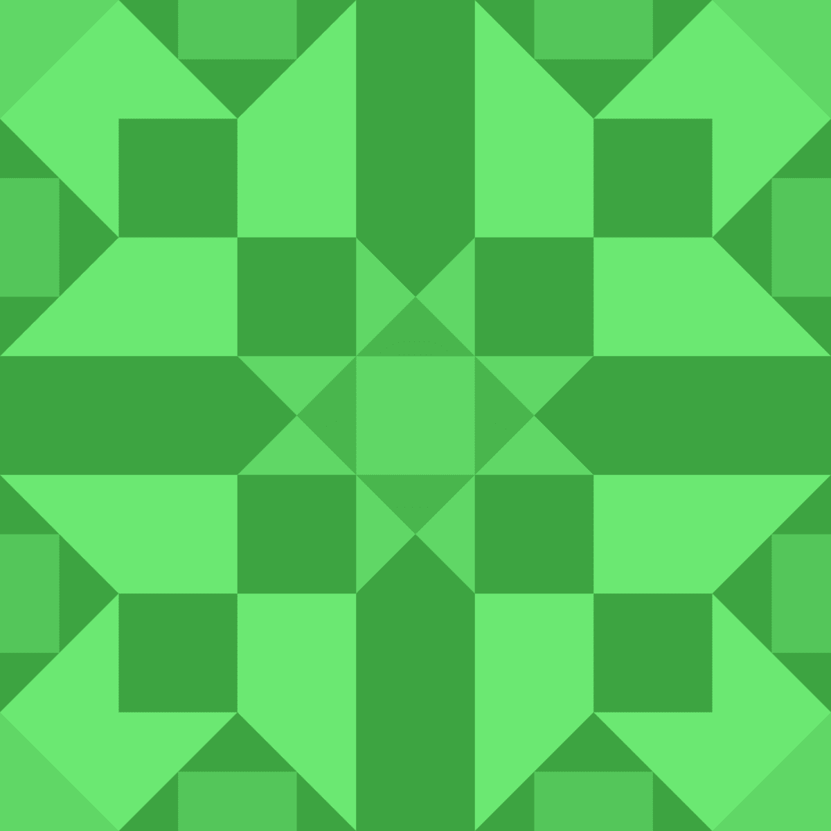 Geometric Pattern: Canterbury: Gemstone / Red Wolf