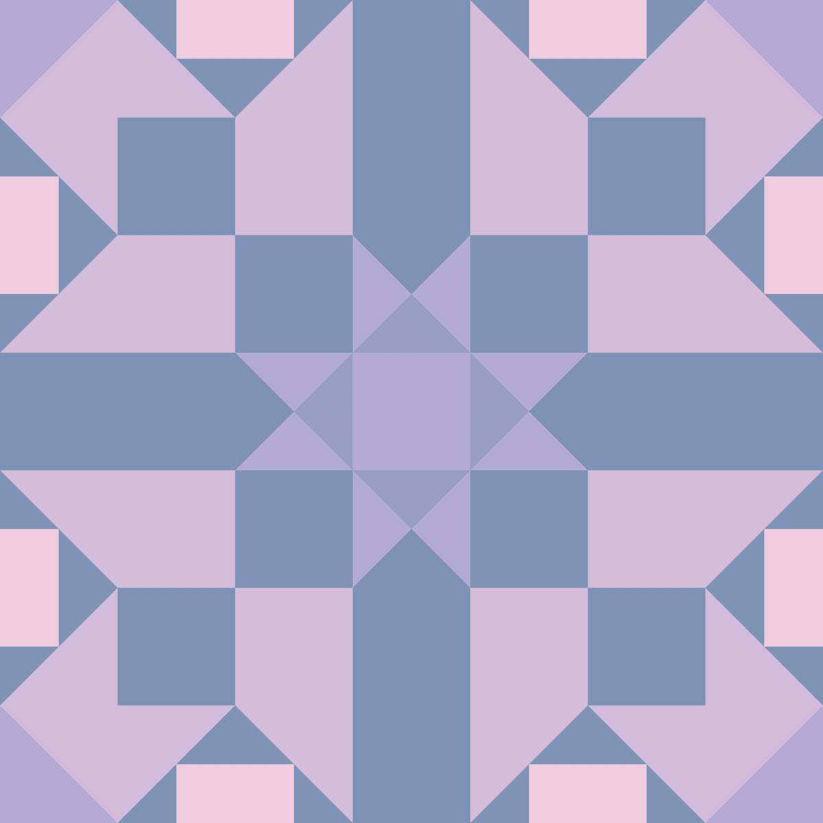 Geometric Pattern: Canterbury: Hortus / Red Wolf