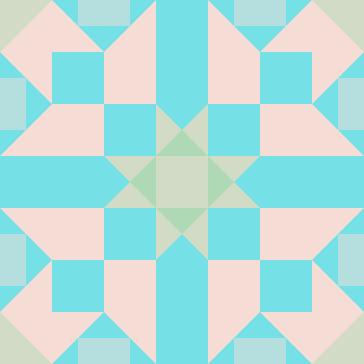 Geometric Pattern: Canterbury: Hortus / Red Wolf
