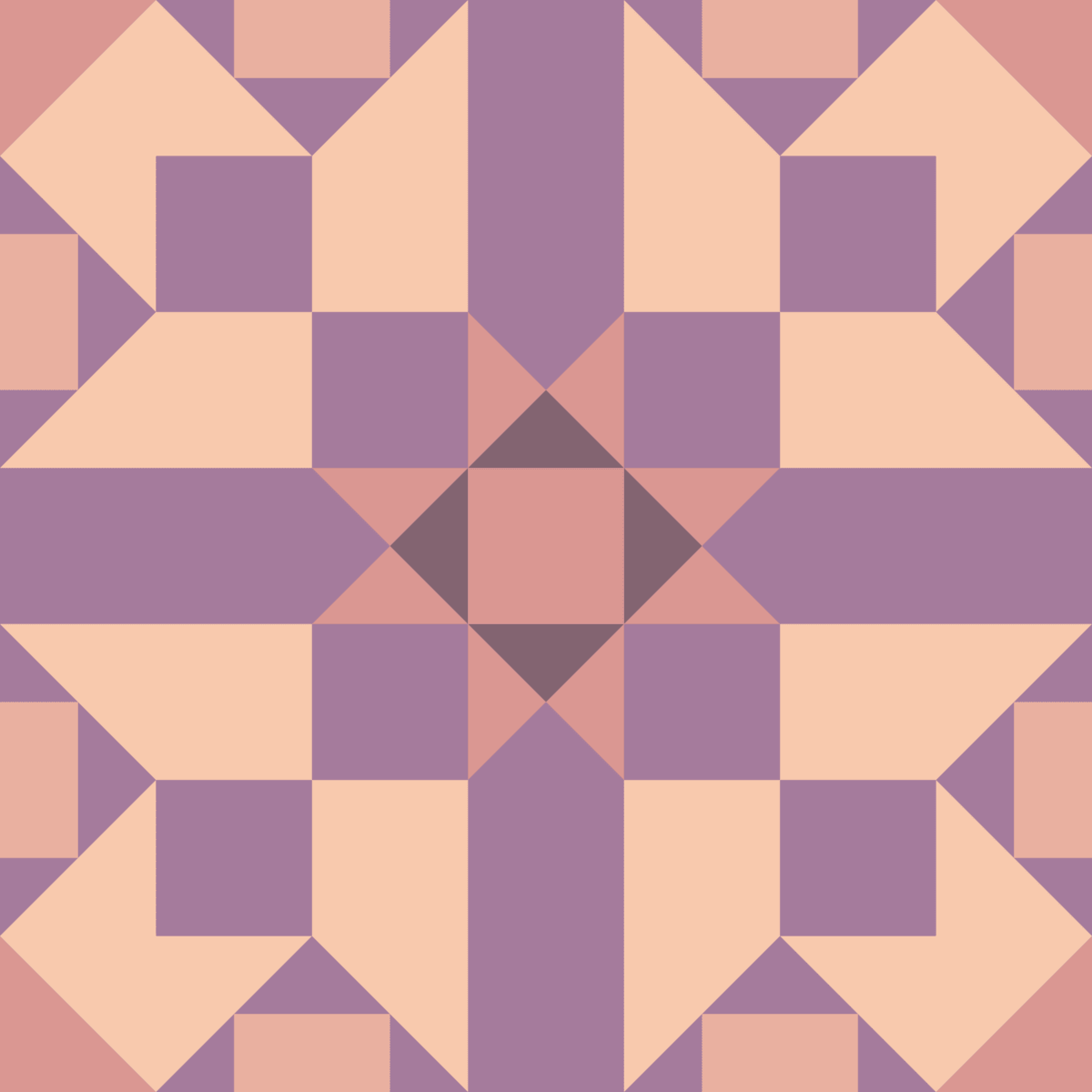Geometric Pattern: Canterbury: Hortus / Red Wolf