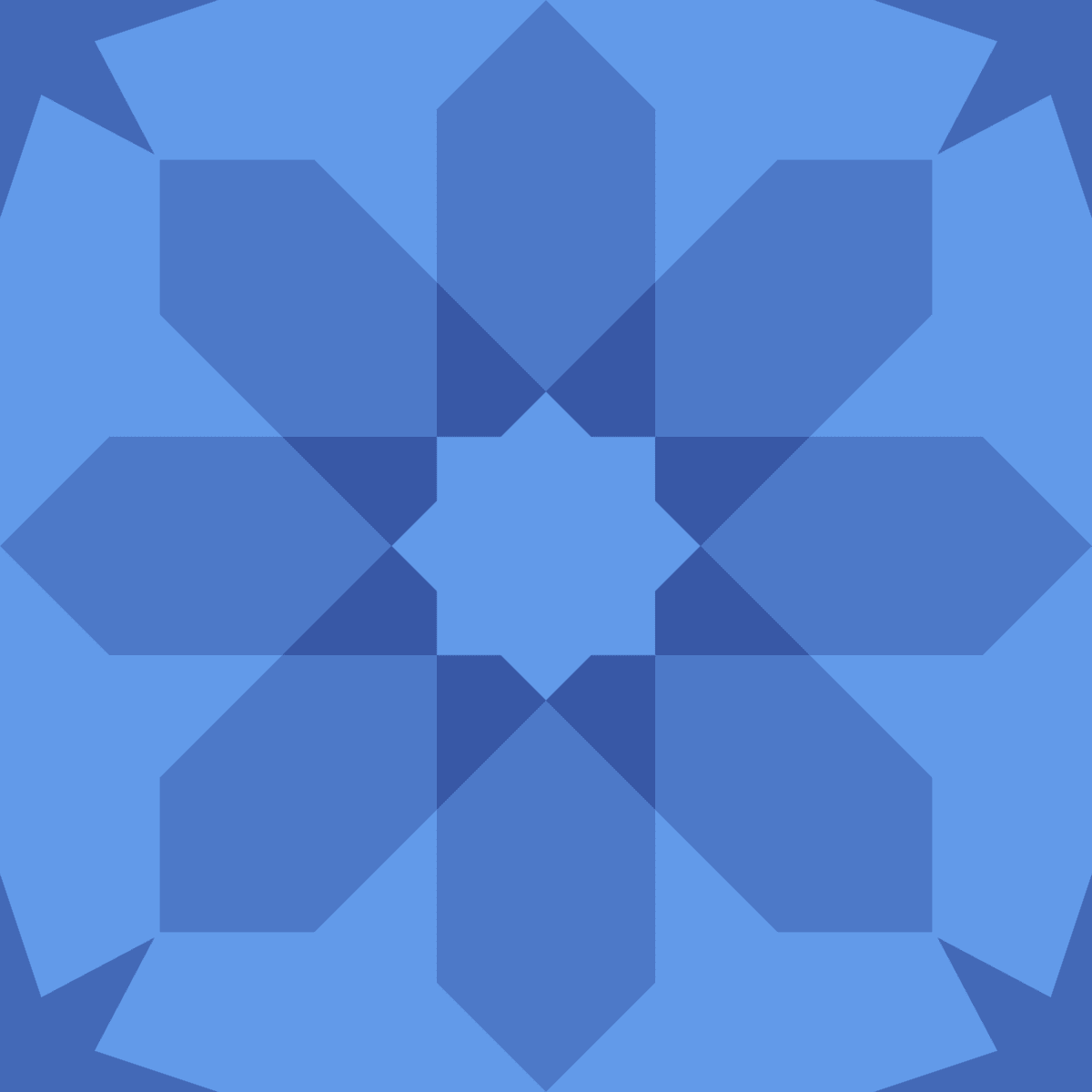 Geometric Pattern: Angola: Gemstone / Red Wolf