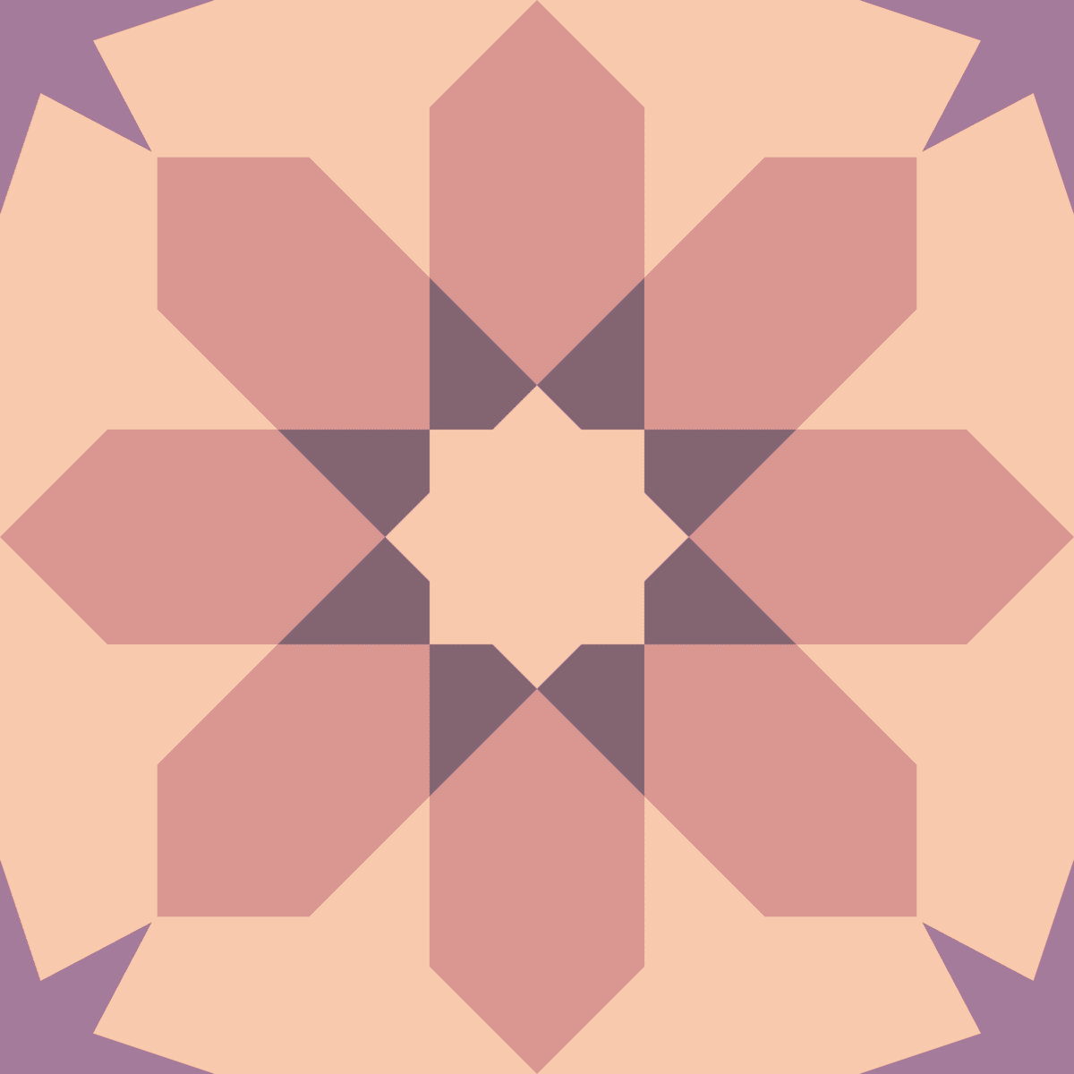 Geometric Pattern: Angola: Hortus / Red Wolf