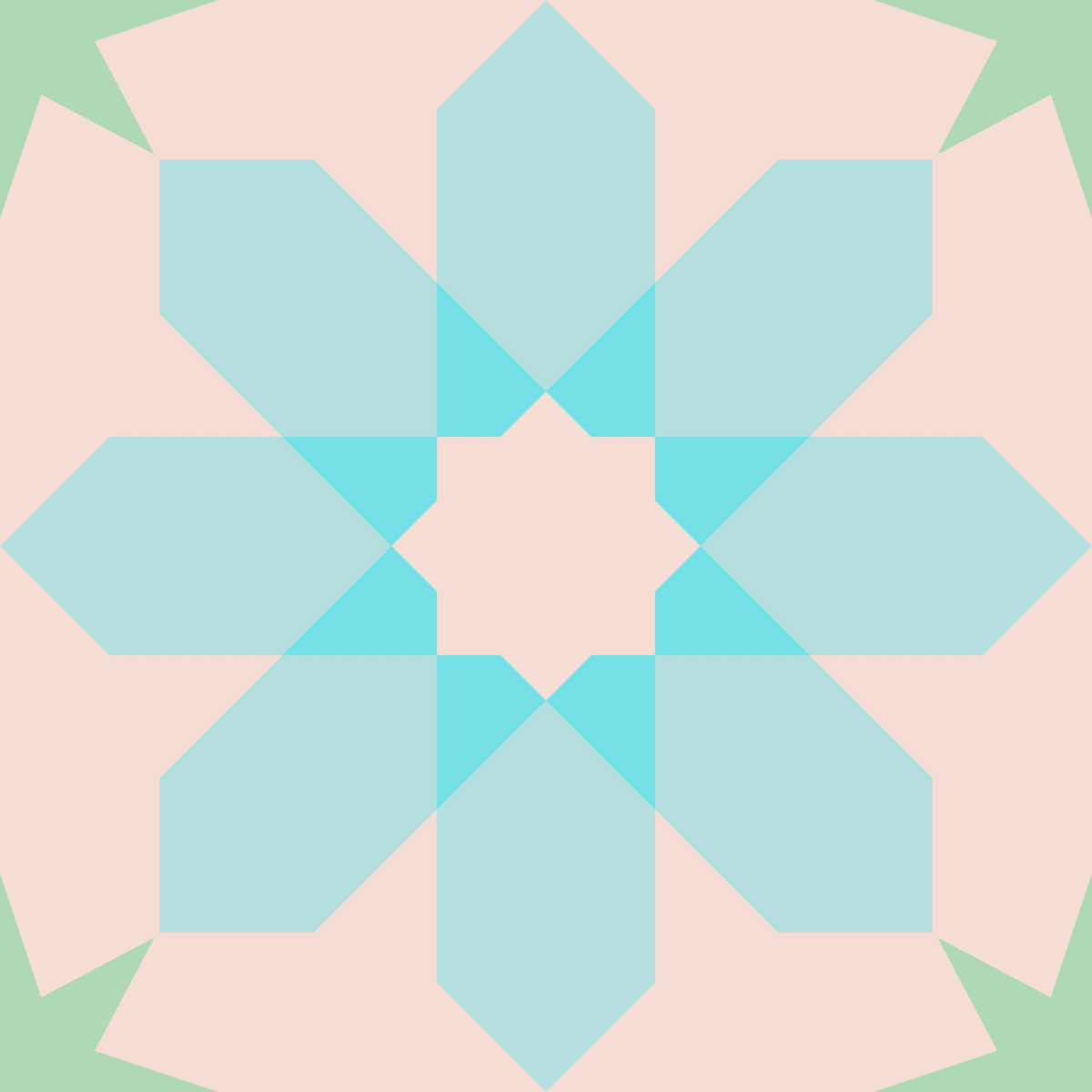 Geometric Pattern: Angola: Hortus / Red Wolf