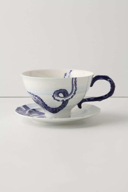 From The Deep Cup & Saucer / Anthropologie