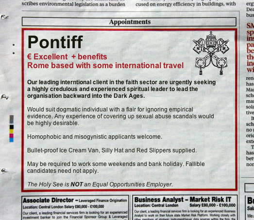 Situations Vacant: Pontiff / Crispian Jago