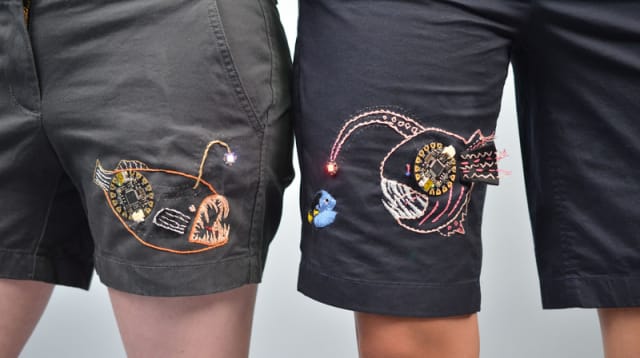 Light-Up Angler Fish Embroidery / Adafruit Learning System
