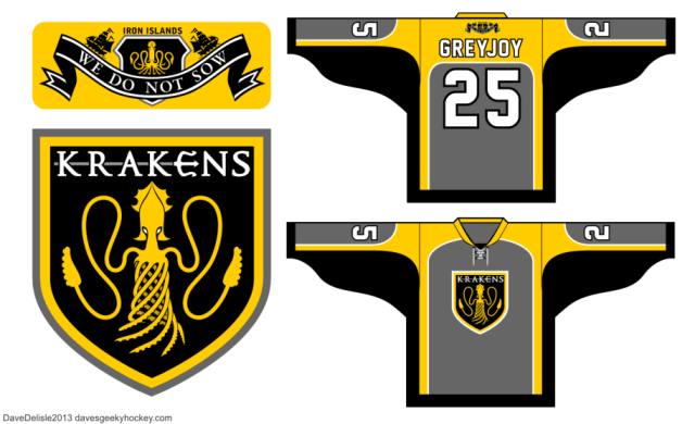 House Greyjoy Hockey Jersey Design / Dave Delisle