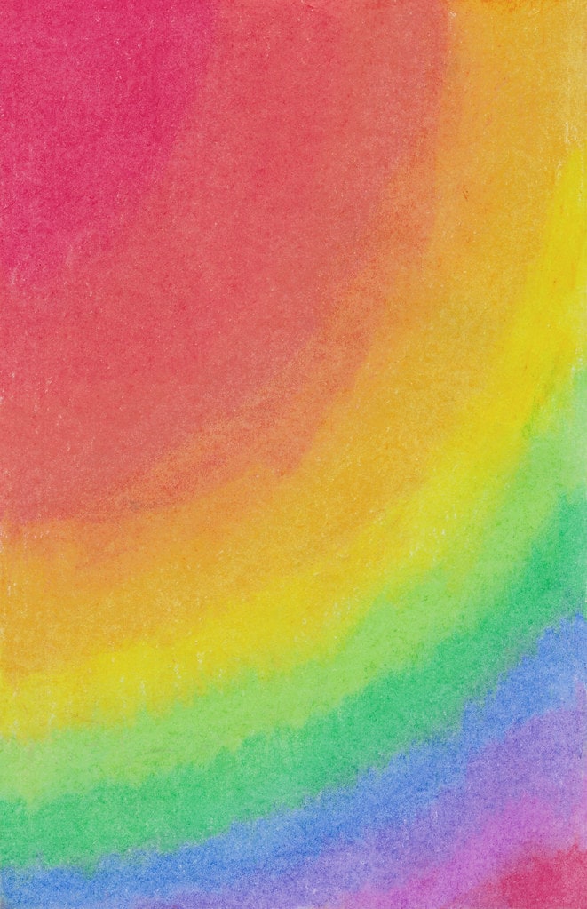 Pastel doodles series one / Red Wolf