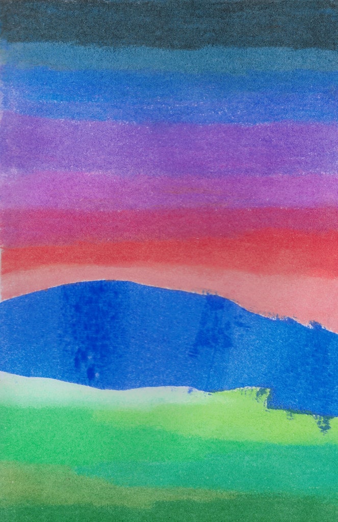 Pastel doodles series one / Red Wolf