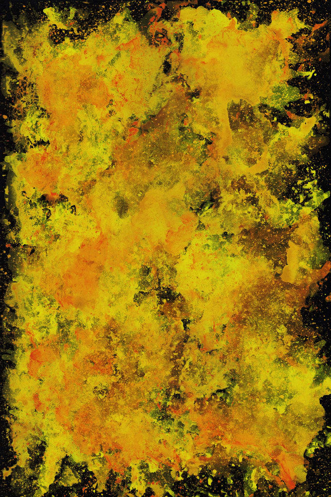 Spectrum splatter doodles / Red Wolf