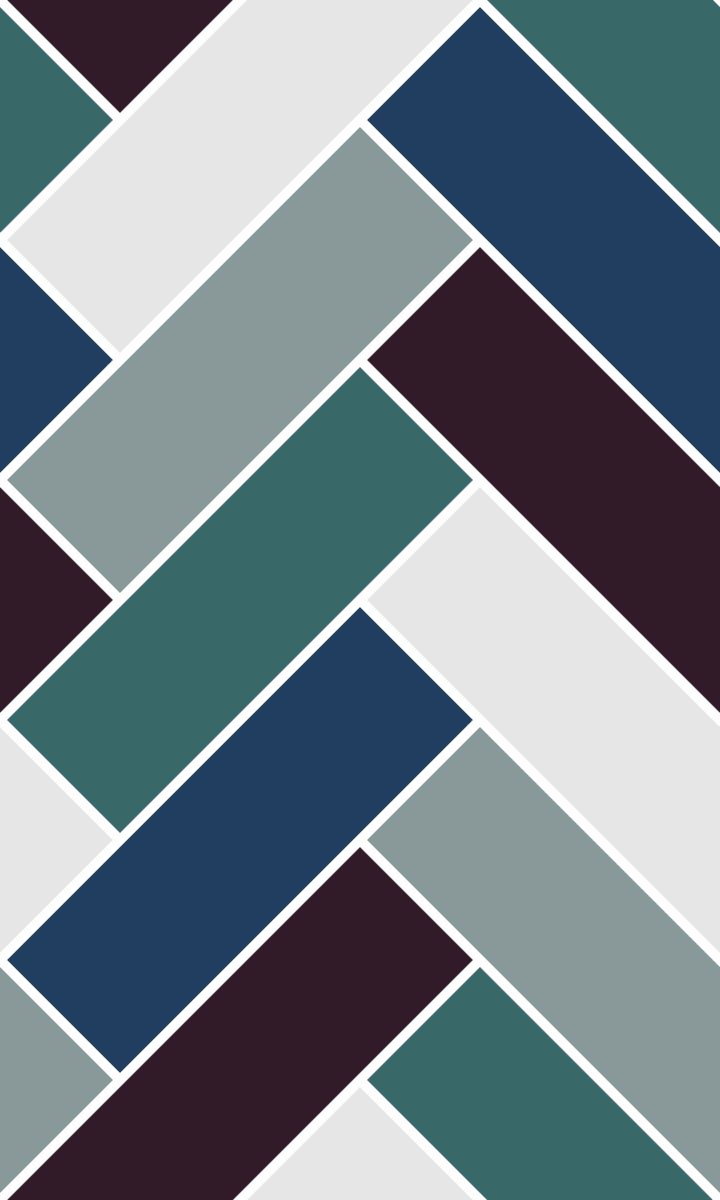 Geometric Pattern: Herringbone Alt: Art Deco / Red Wolf