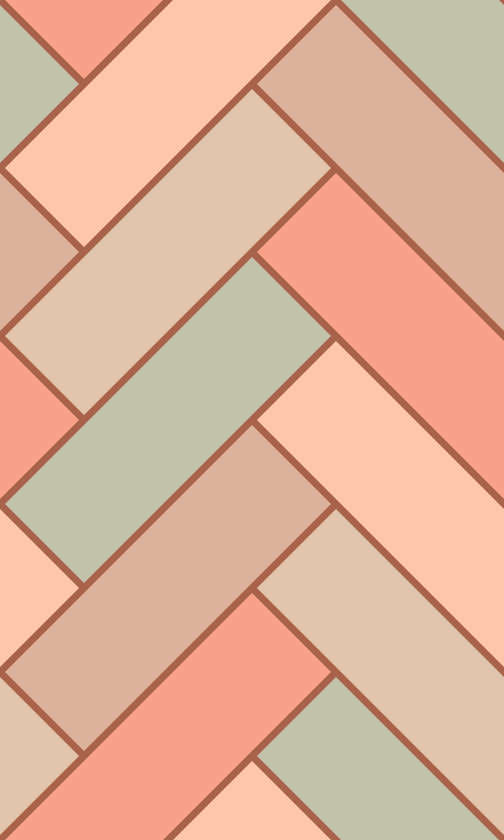 Geometric Pattern: Herringbone Alt: Hortus / Red Wolf
