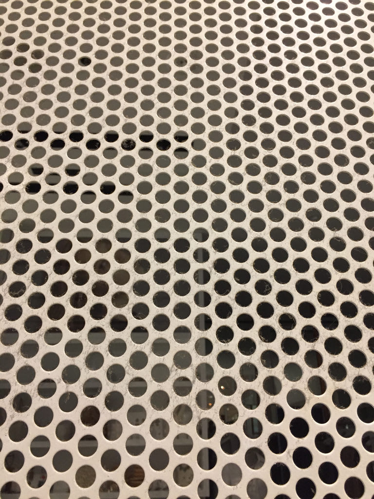 Perforated Metal Screen / Red Wolf