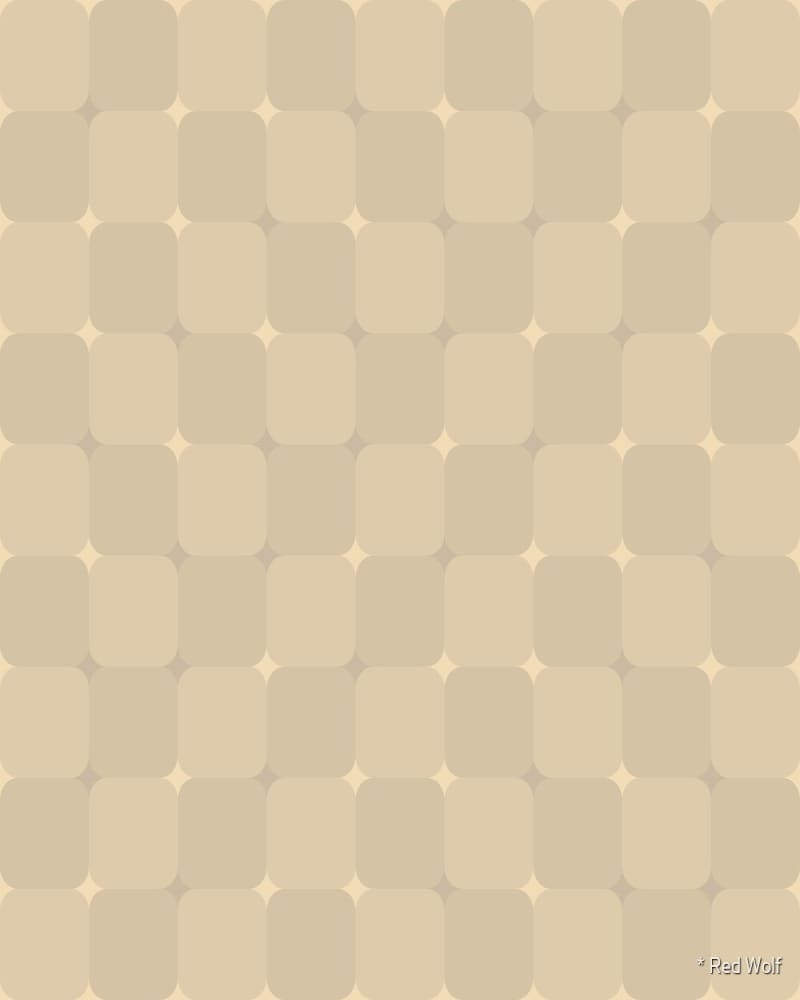 Geometric Pattern: Trippy: Antique / Red Wolf
