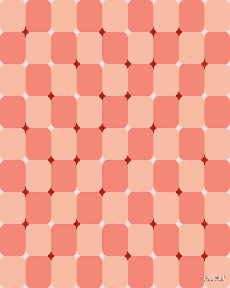 Geometric Pattern: Trippy: Brunch / Red Wolf