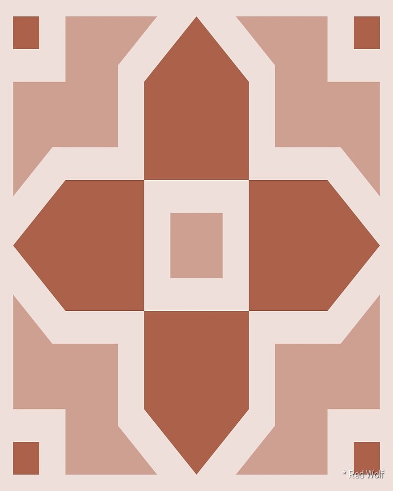 Geometric Pattern: Rosca: Cesco / Red Wolf