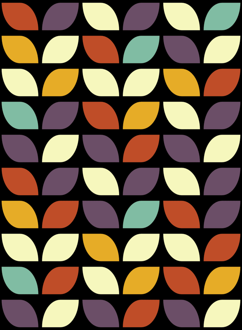 Geometric Pattern: Leaf: Midmodnana / Red Wolf