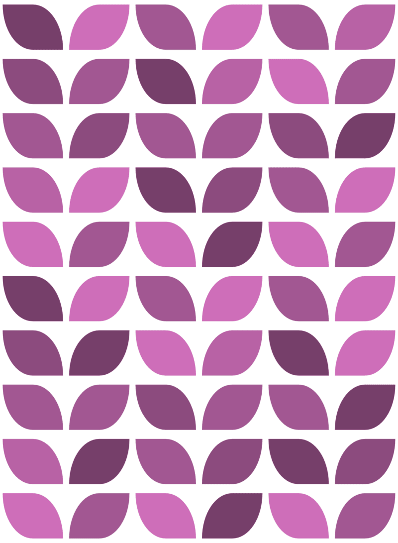 Geometric Pattern: Leaf: Gemstone Light / Red Wolf