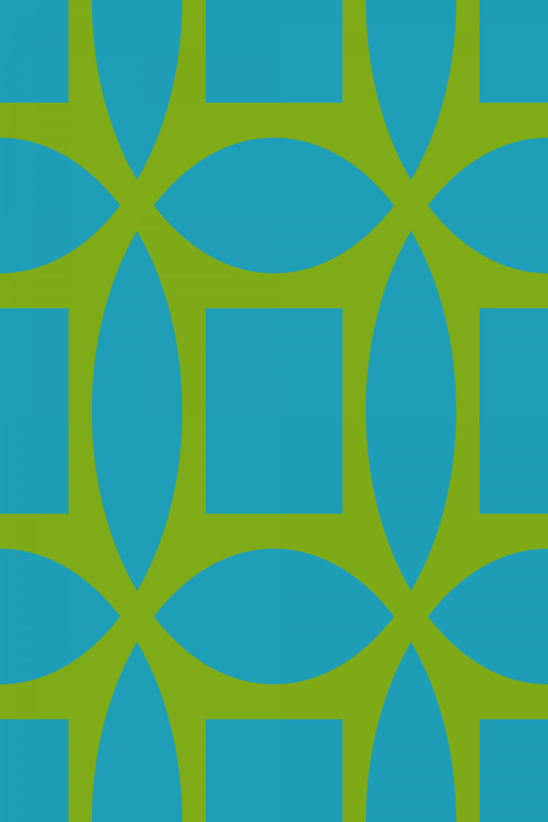 Geometric Pattern: Intersect Square: Moderna / Red Wolf