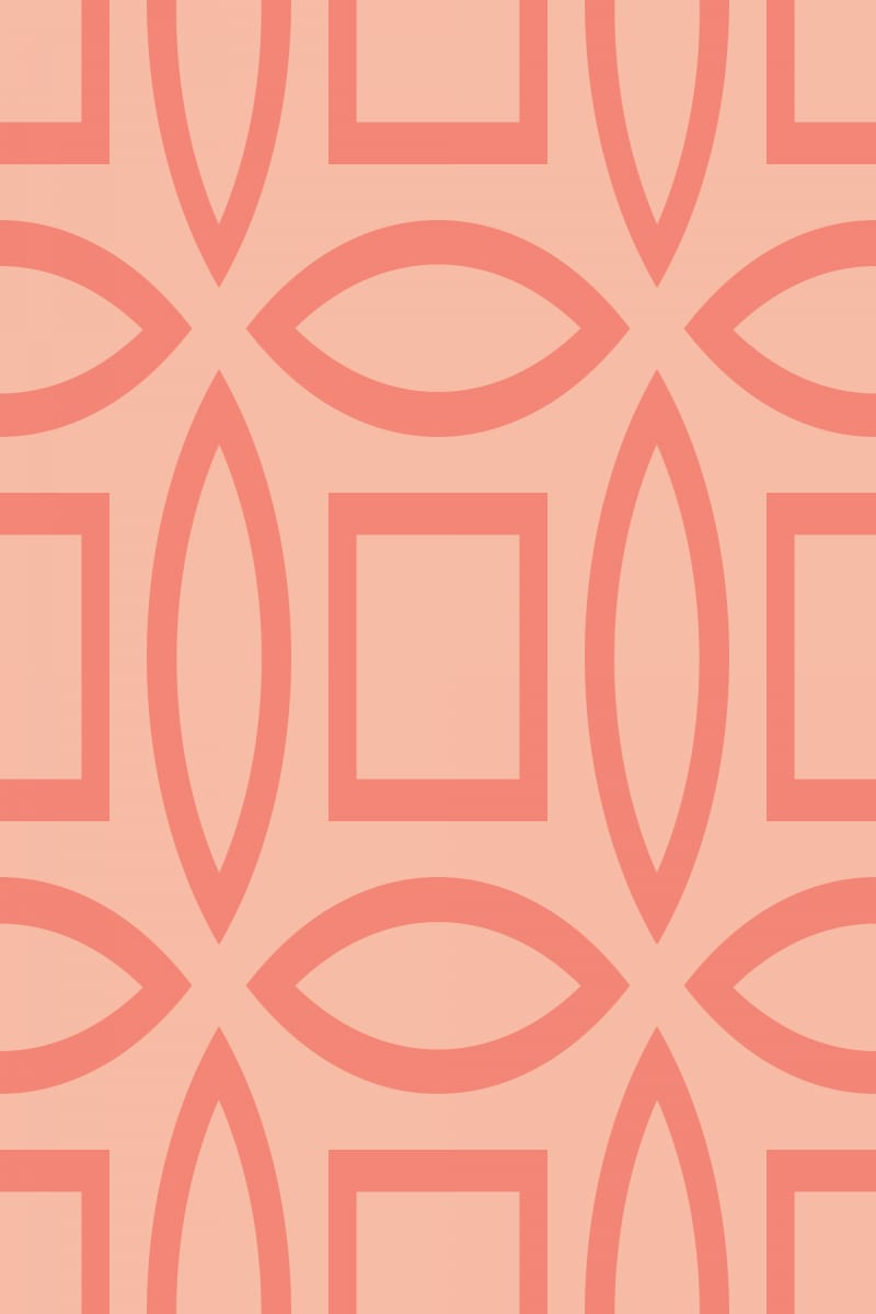 Geometric Pattern: Intersect Outline: Brunch / Red Wolf