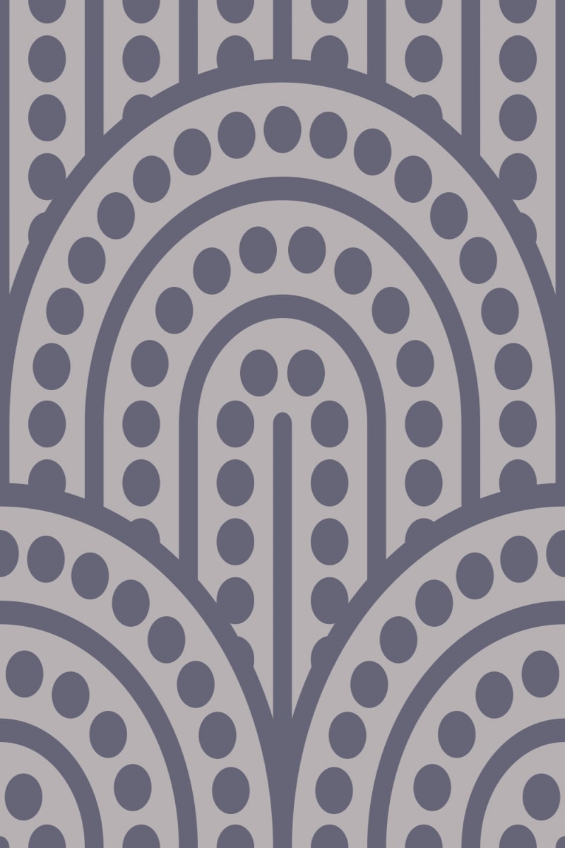 Geometric Pattern: Arch Dot: Duo / Red Wolf