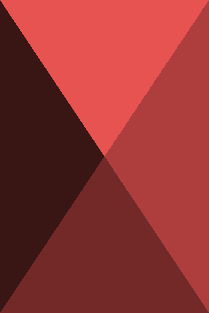 Geometric Pattern: Pyramid: Dark / Red Wolf