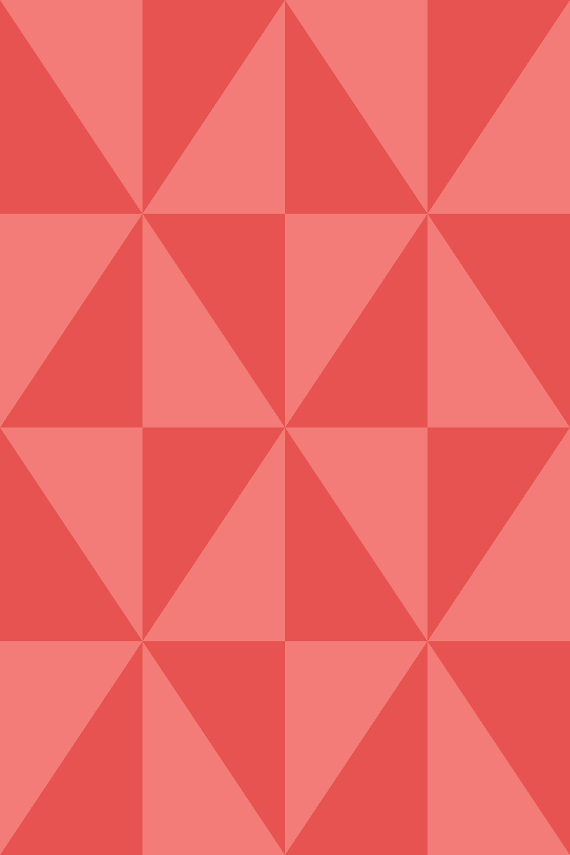 Geometric Pattern: Square Triangle: Light Colour / Red Wolf