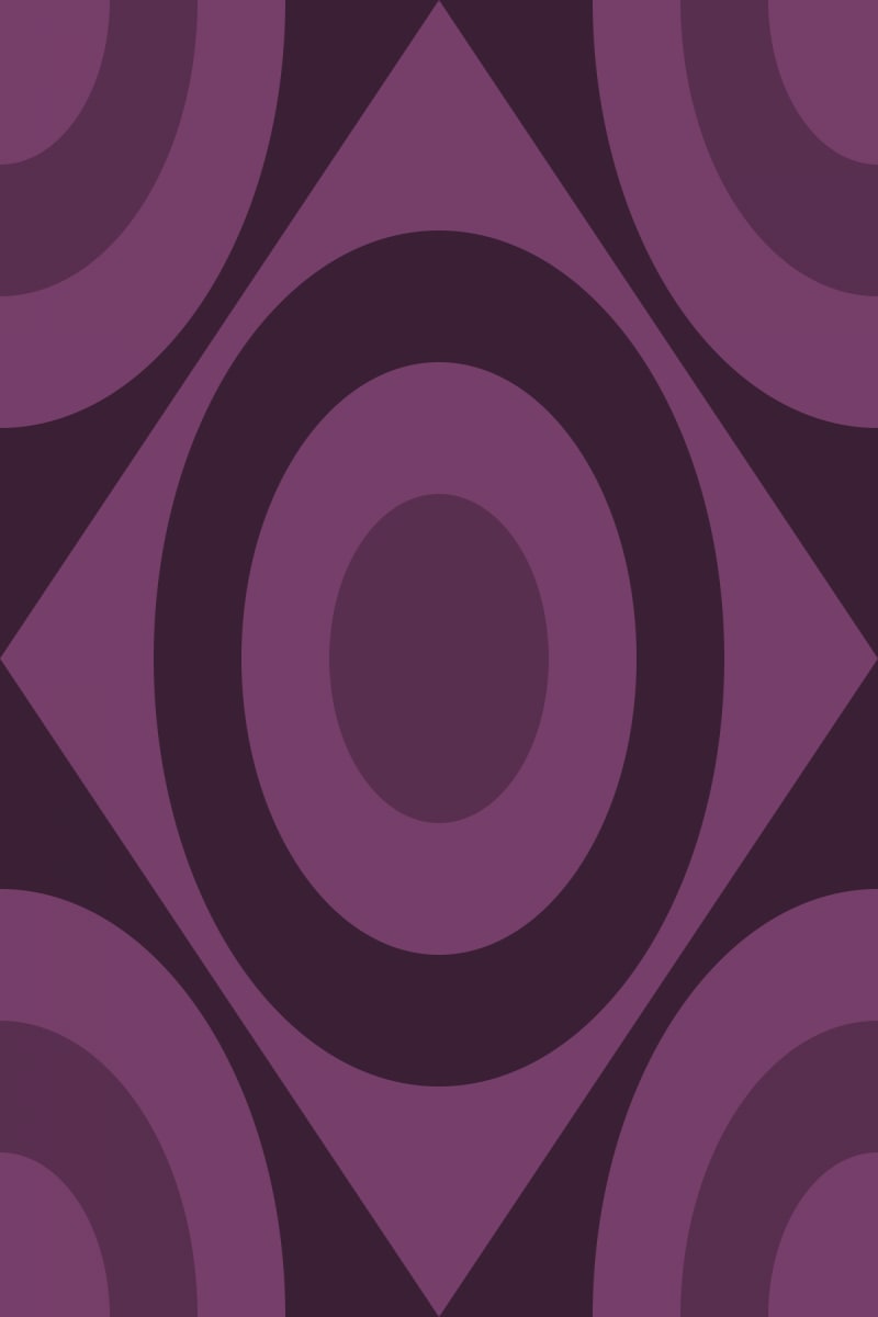 Geometric Pattern: Rondel Diamond: Gemstone / Red Wolf