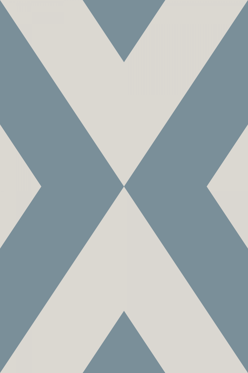 Geometric Pattern: Hollow Diamond: Stone / Red Wolf