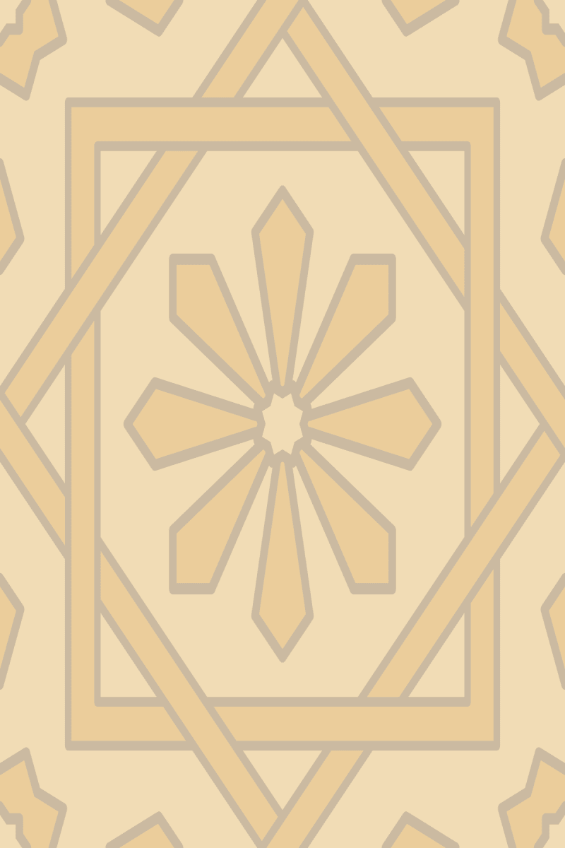 Geometric Pattern: Azila: Antique / Red Wolf