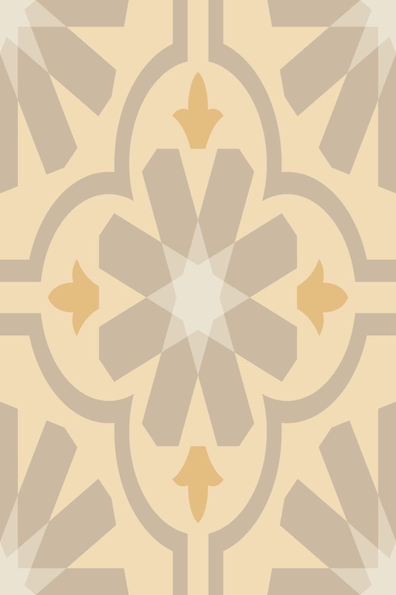 Geometric Pattern: Dabka: Antique / Red Wolf