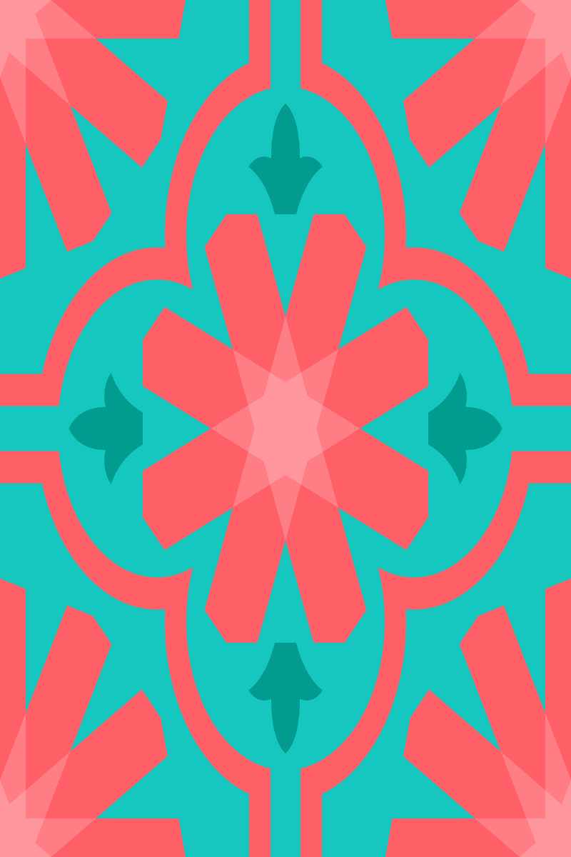 Geometric Pattern: Dabka: Moderna / Red Wolf