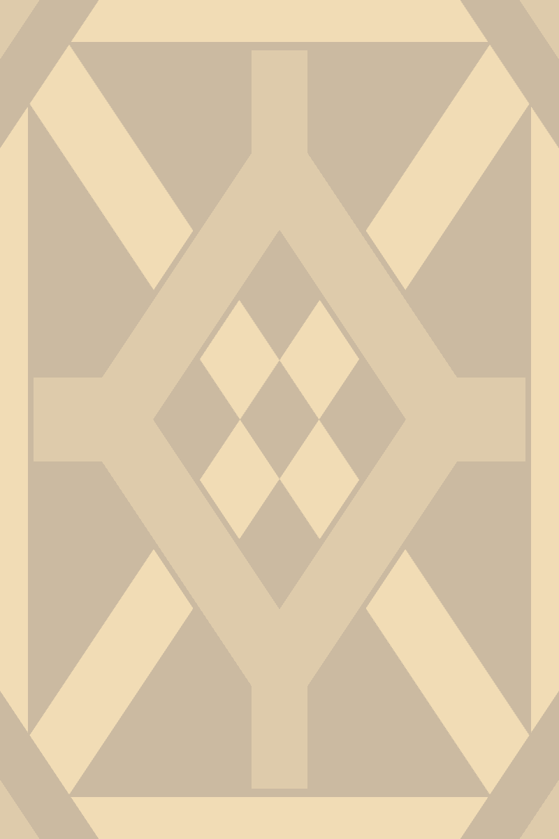 Geometric Pattern: Seville: Antique Dark / Red Wolf