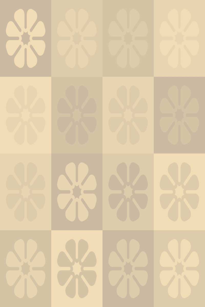 Geometric Pattern: Amapola: Antique / Red Wolf