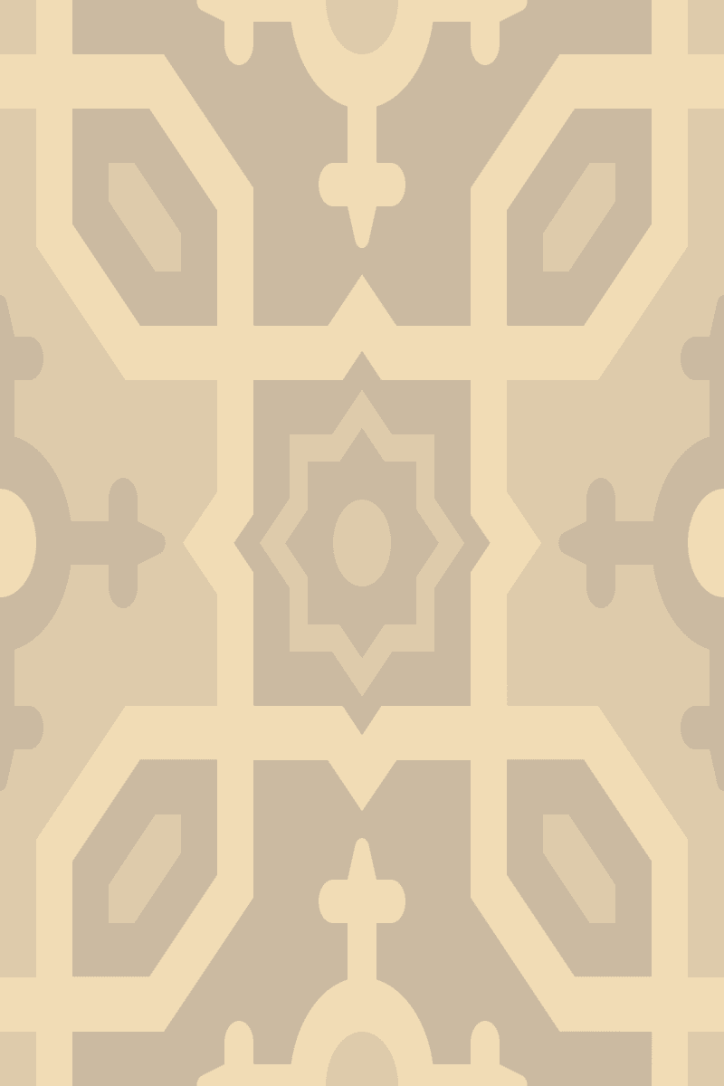 Geometric Pattern: Templo: Antique / Red Wolf