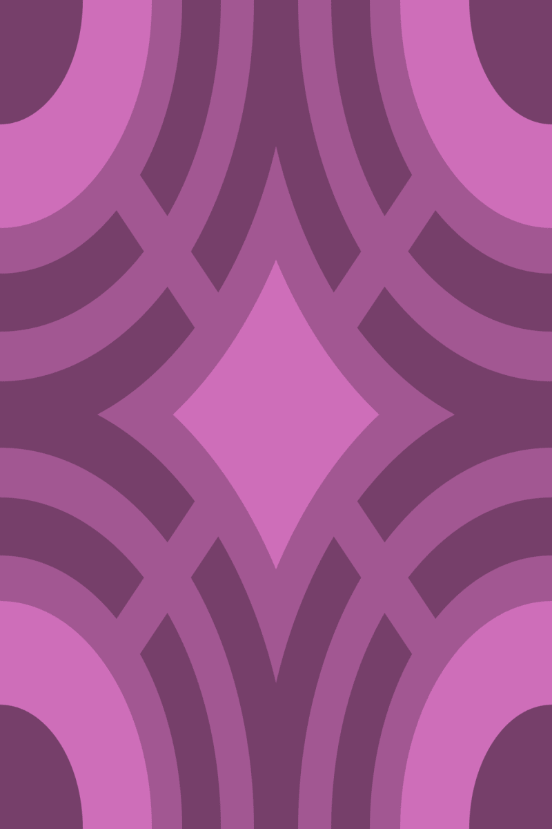 Geometric Pattern: Chapateo: Gemstone Dark / Red Wolf