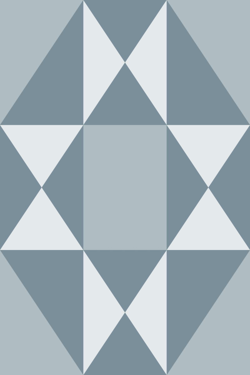 Geometric Pattern: Southwark: Stone / Red Wolf