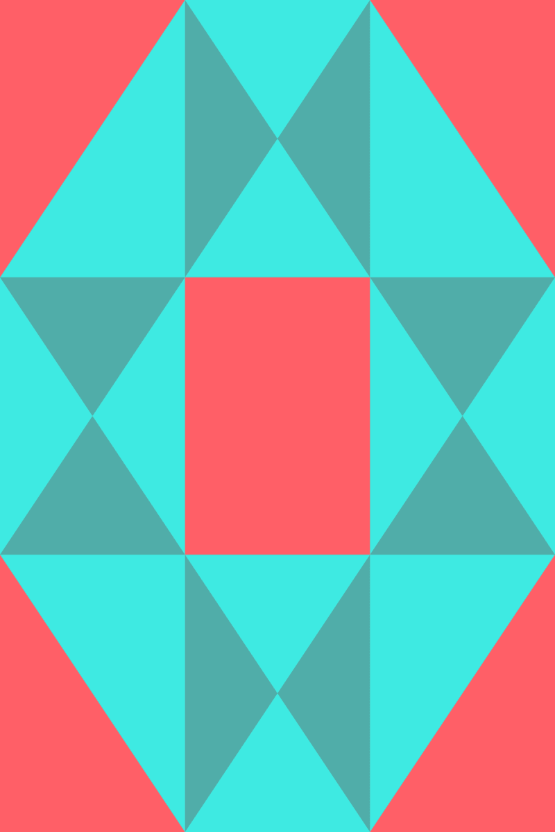 Geometric Pattern: Southwark: Moderna / Red Wolf