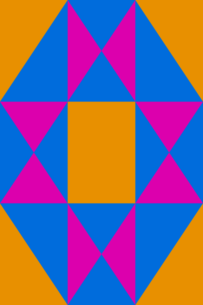 Geometric Pattern: Southwark: Season / Red Wolf