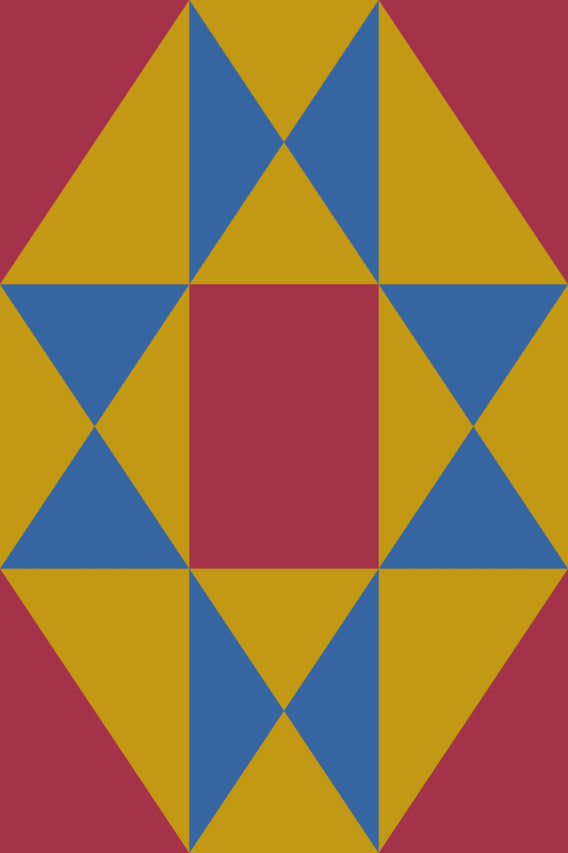 Geometric Pattern: Southwark: Hortus / Red Wolf