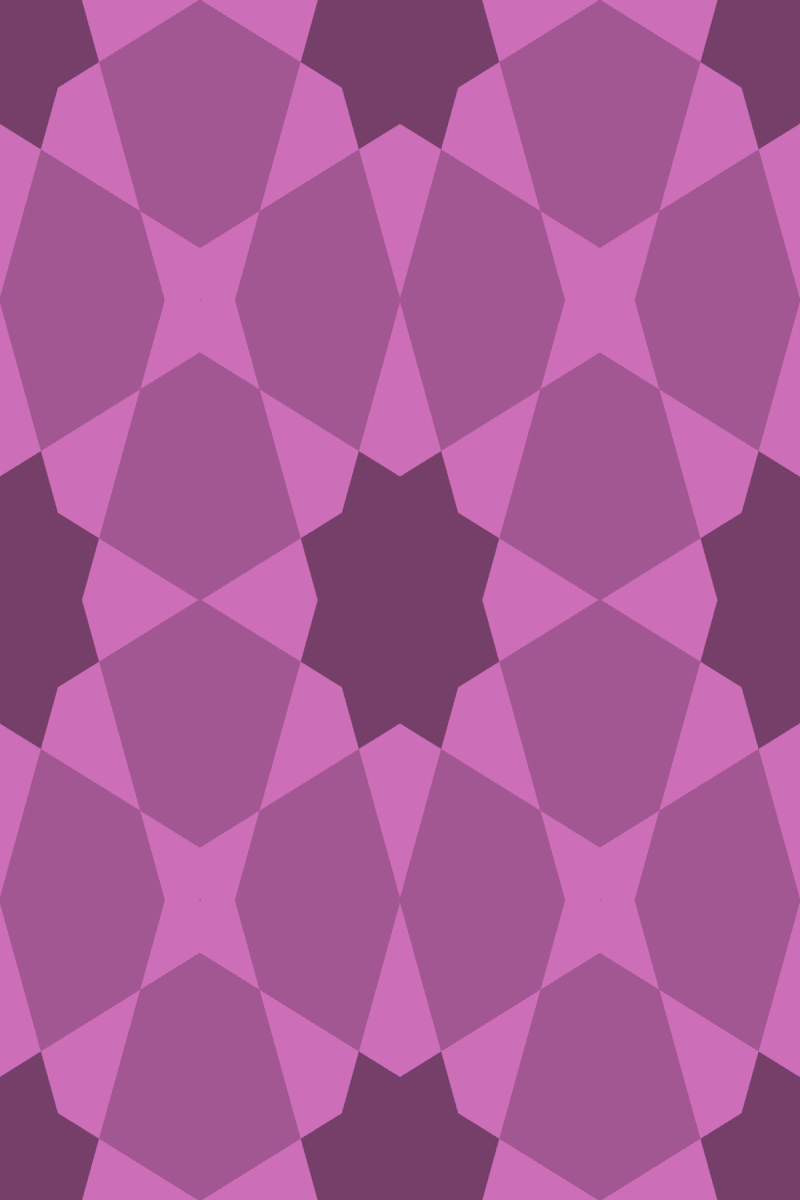 Geometric Pattern: Morocco: Gemstone / Red Wolf