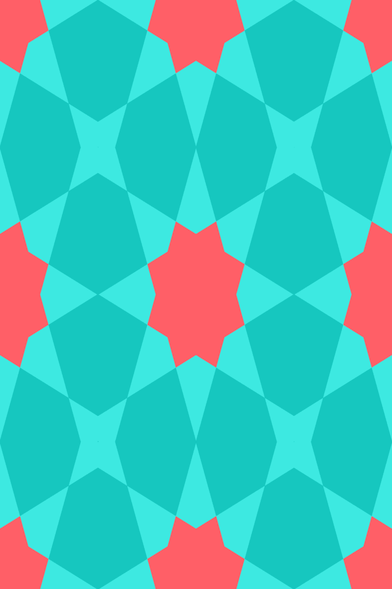 Geometric Pattern: Morocco: Moderna / Red Wolf