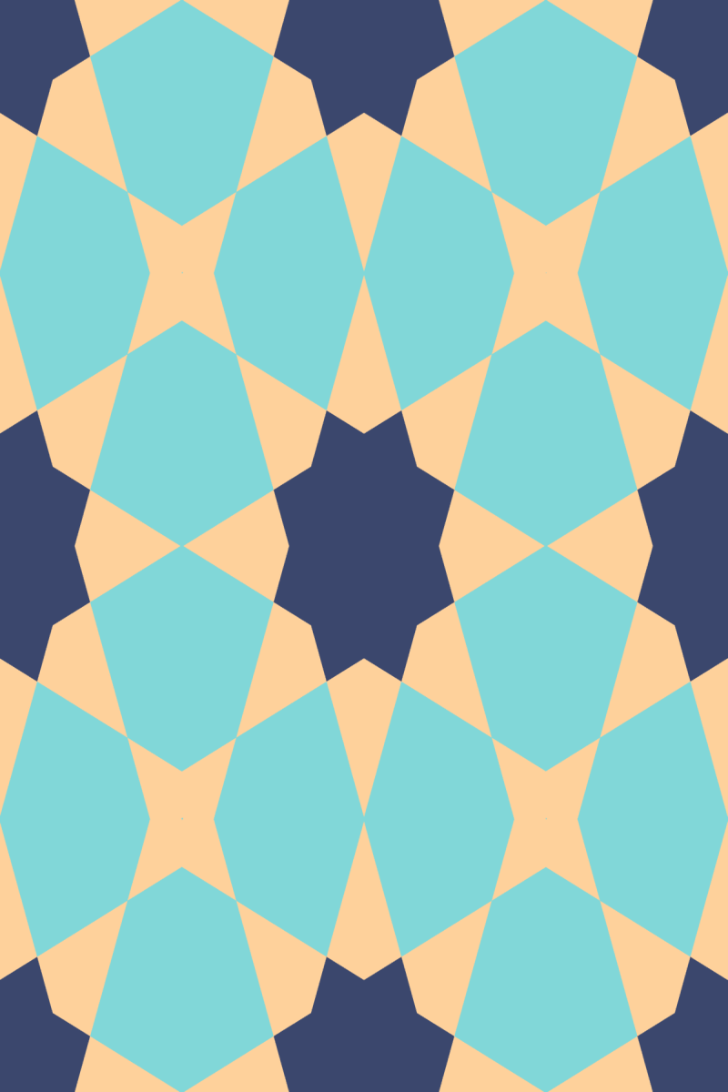 Geometric Pattern: Morocco: Art Deco / Red Wolf