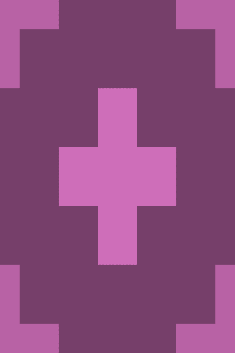 Geometric Pattern: Eaton: Gemstone / Red Wolf