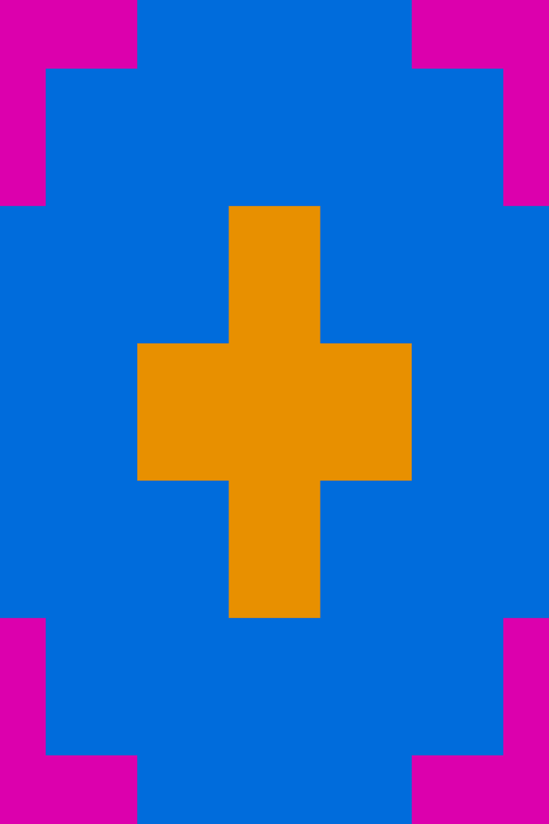 Geometric Pattern: Eaton: Season / Red Wolf