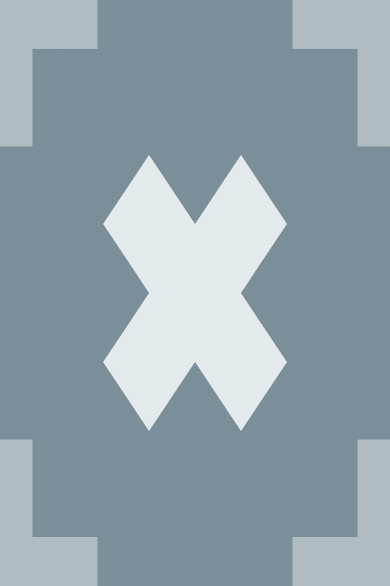 Geometric Pattern: Lucile: Stone / Red Wolf