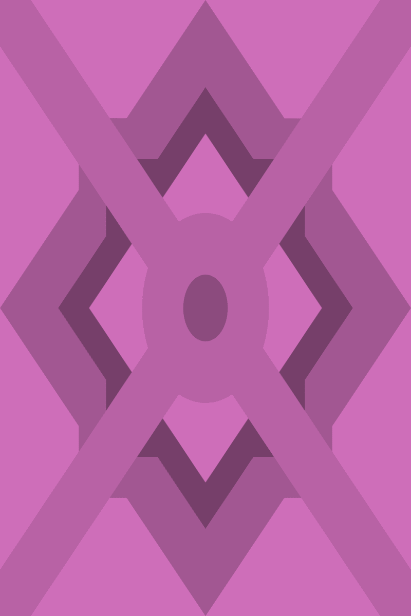 Geometric Pattern: Talavera: Gemstone / Red Wolf