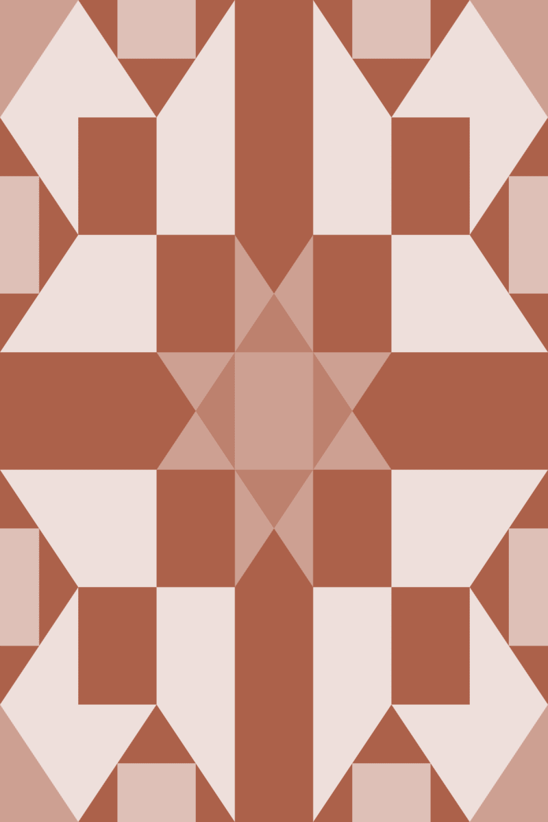 Geometric Pattern: Canterbury: Cesco / Red Wolf